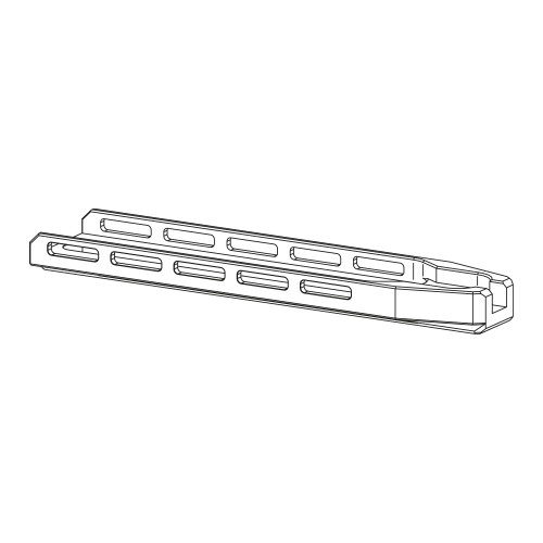 Arca Rail with M-Lok Slots - Medium (280mm) - For Krait Lite Long