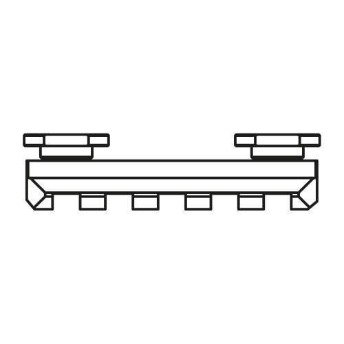 UIT-RAIL to Picatinny Rail Adaptor (5 slot) - For Caiman