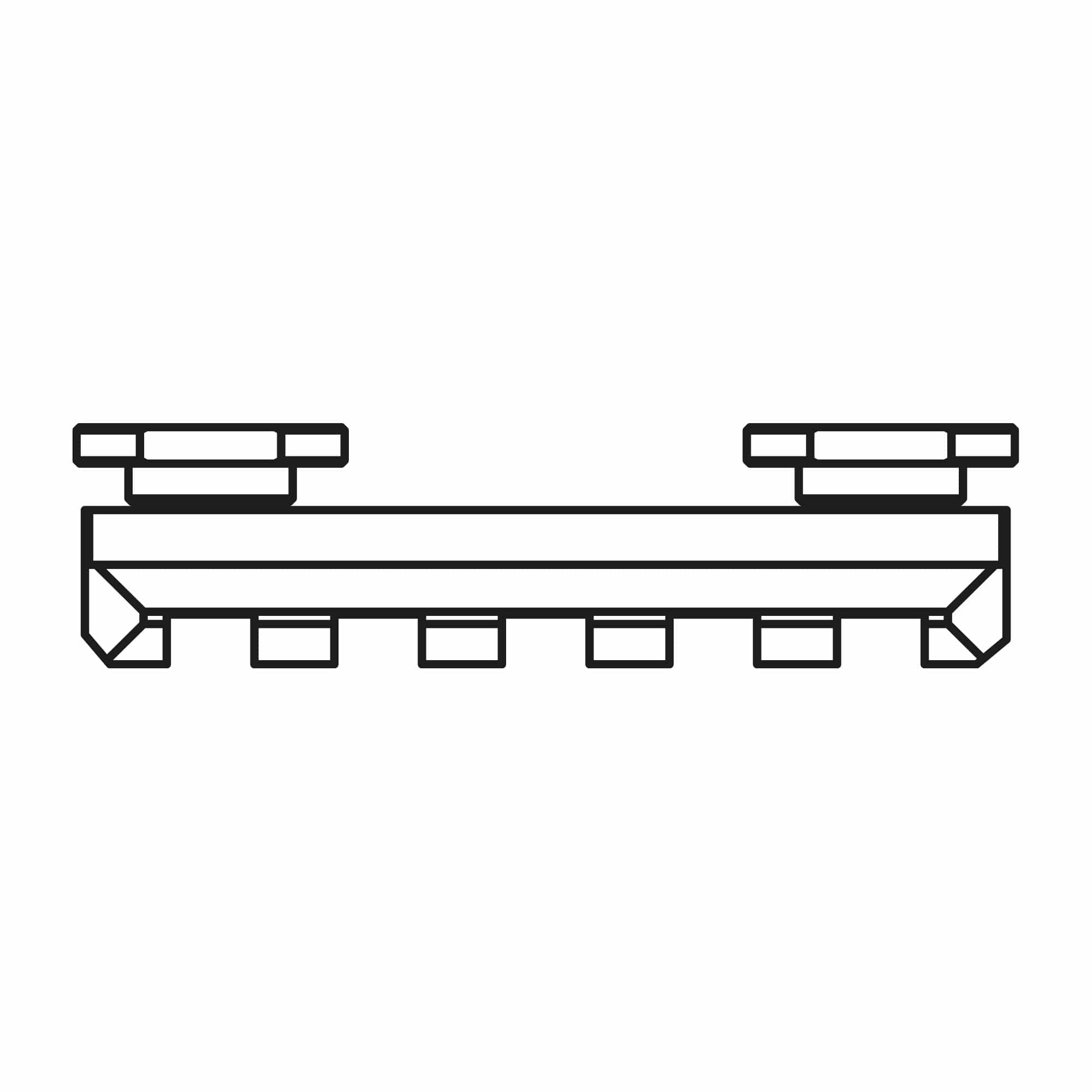 UIT-RAIL to Picatinny Rail Adaptor (5 slot) - For Caiman